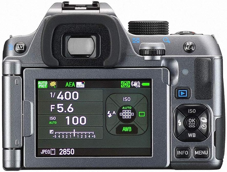 Pentax K-70 Weather-Sealed DSLR Camera, Body Only (Silver)