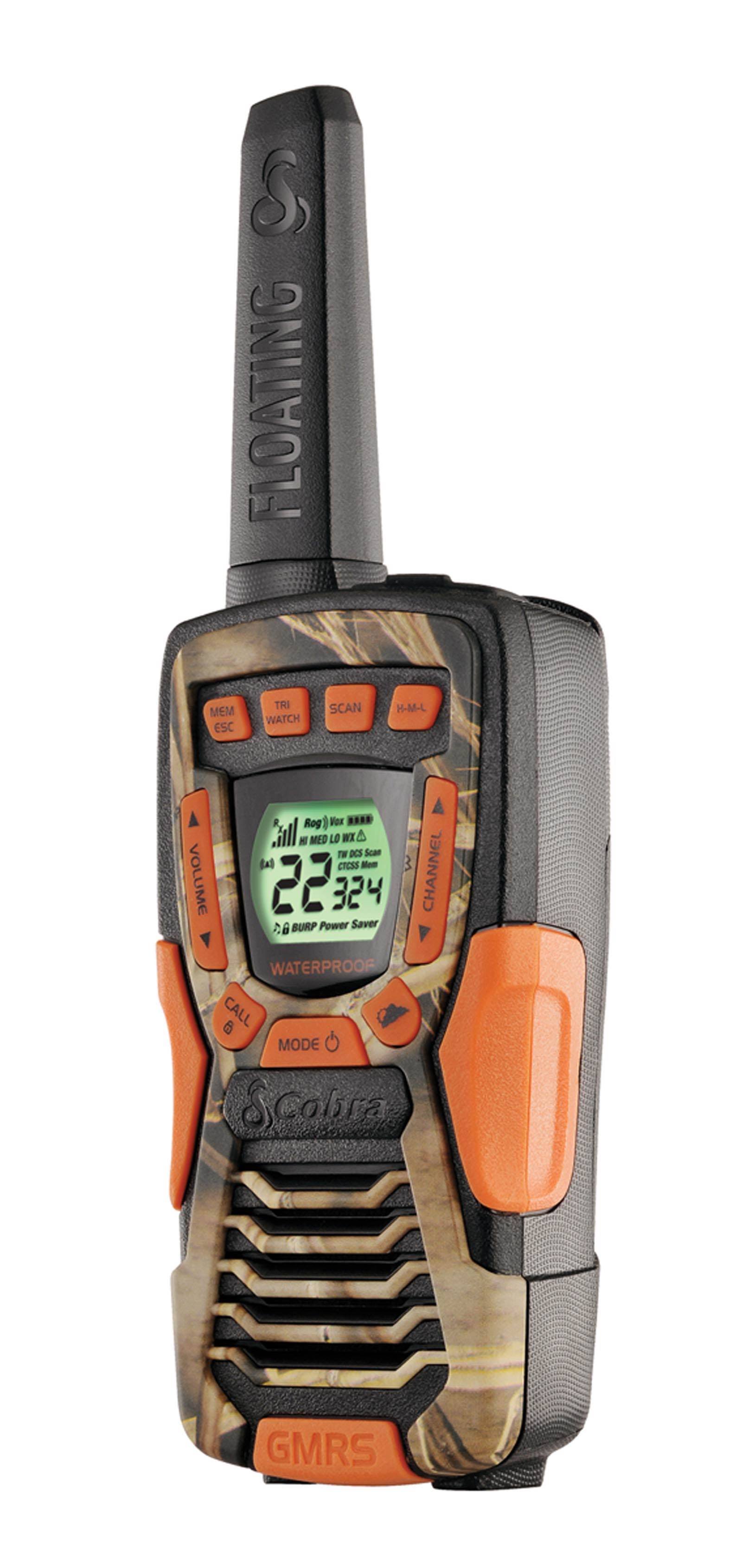 Cobra CXT1045R-FLT 37 Mi Waterproof Floating 2Way Radios Walkie Talkies - 8 pack