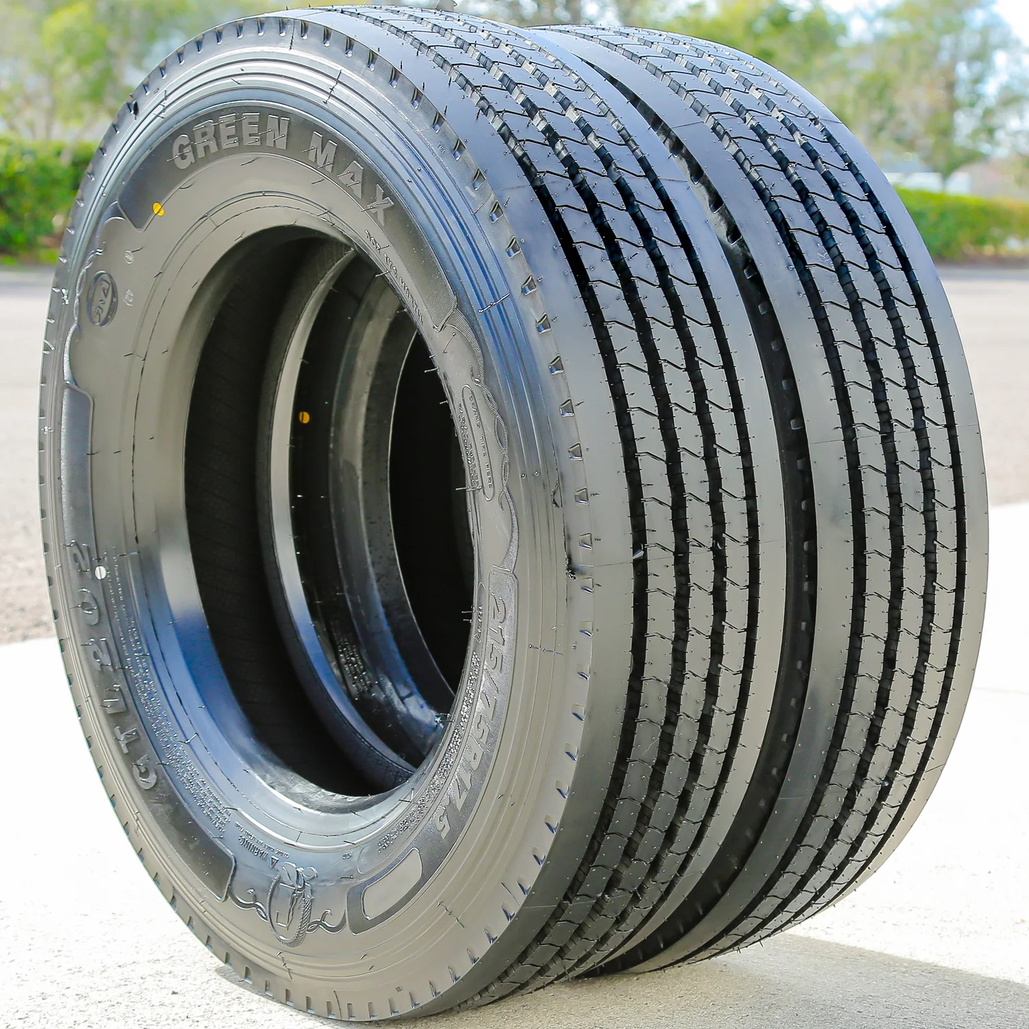 Green Max GTL202 245/70R17.5 Load J 18 Ply Trailer Commercial Tire