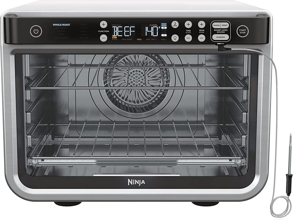 Ninja DT2550 Foodi 10-in-1 Smart XL Air Fry Oven (Renewed) Bundle with 3 YR CPS Enhanced Protection Pack