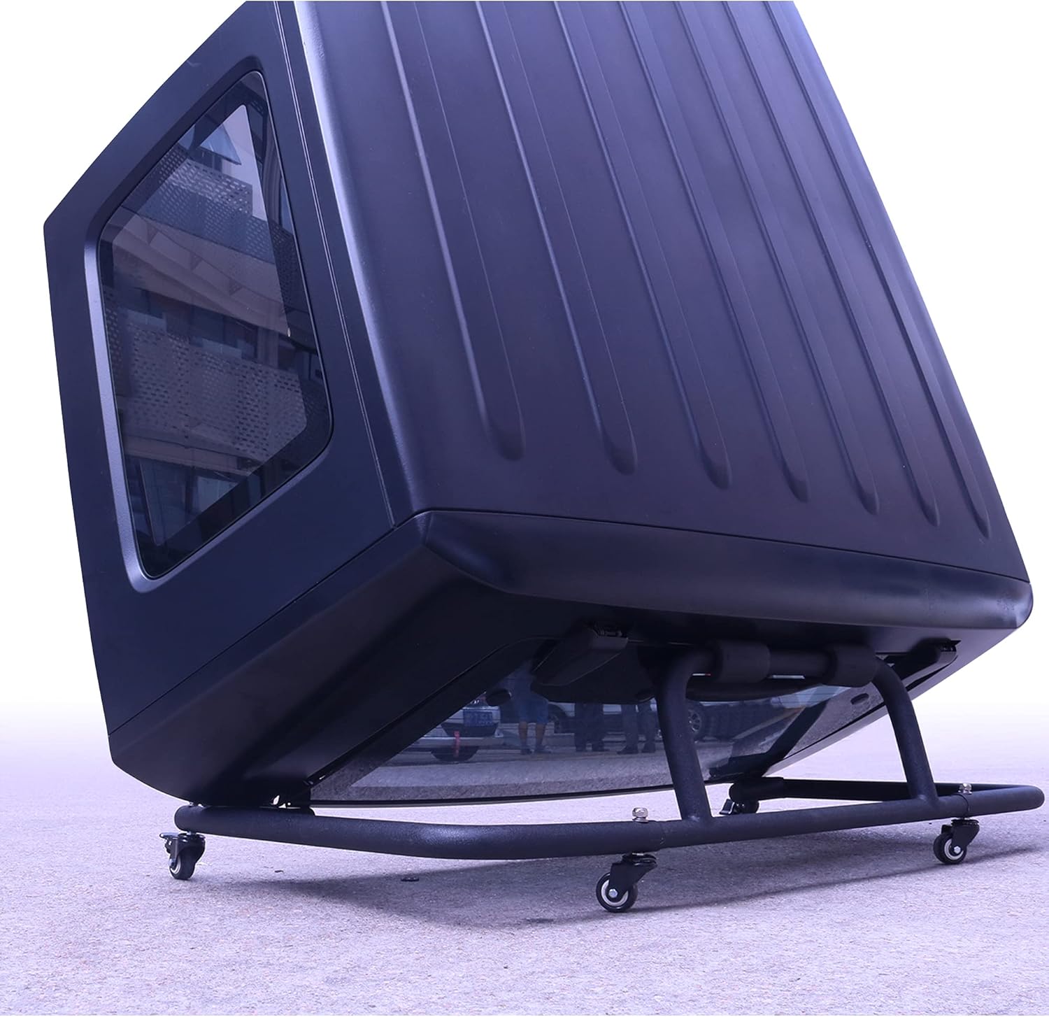 LONGSUN Wrangler Hard Top Carrier Storage Sliding Cart Rack Fit for Jeep Wrangler YJ TJ JK JL 1987-2021, Black, 52x27x14 inch (LS-2020024)