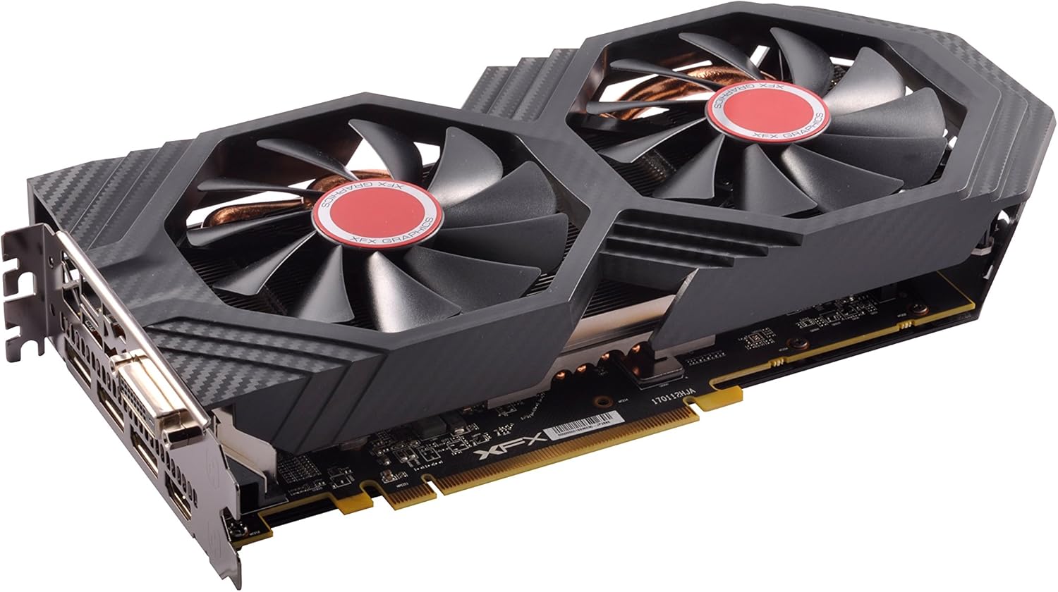 XFX Radeon RX 580 GTS Black Edition 1405MHz OC+, 8gb 256bit GDDR5, DX12 VR Ready, Double Dissipation, Dual BIOS, 3xDP HDMI DVI, PCI-E AMD Graphics Card (RX-580P828D6)