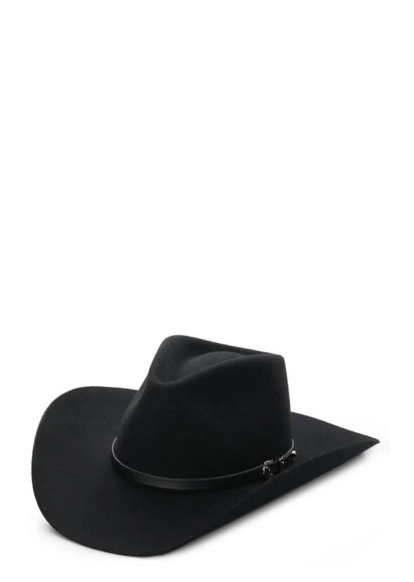 Stetson Black Seneca 4X Buffalo Fur Hat - Megean