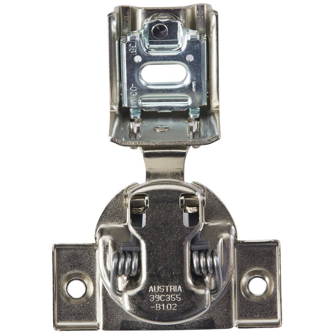 Rok Hardware 25 Pack Blum 110 Degree Compact 39C Series Blumotion 1.5 inch Overlay Screw-On Self-Closing Cabinet Hinge