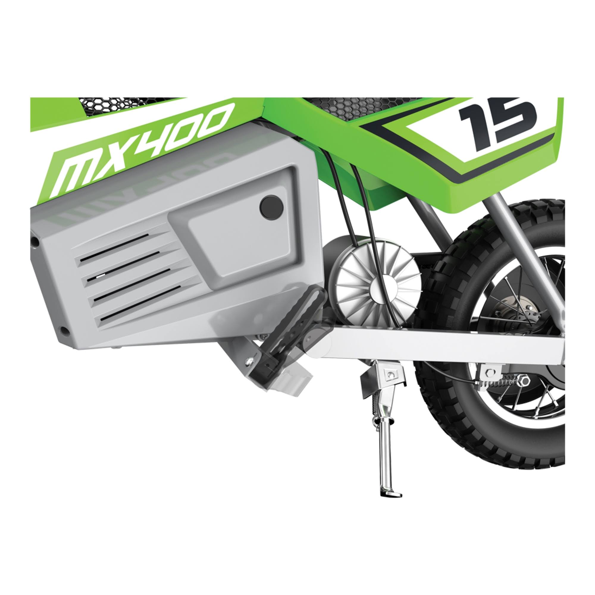 Razor MX400 Dirt Rocket 24V Electric Toy Motocross Motorcycle Dirt Bike Green