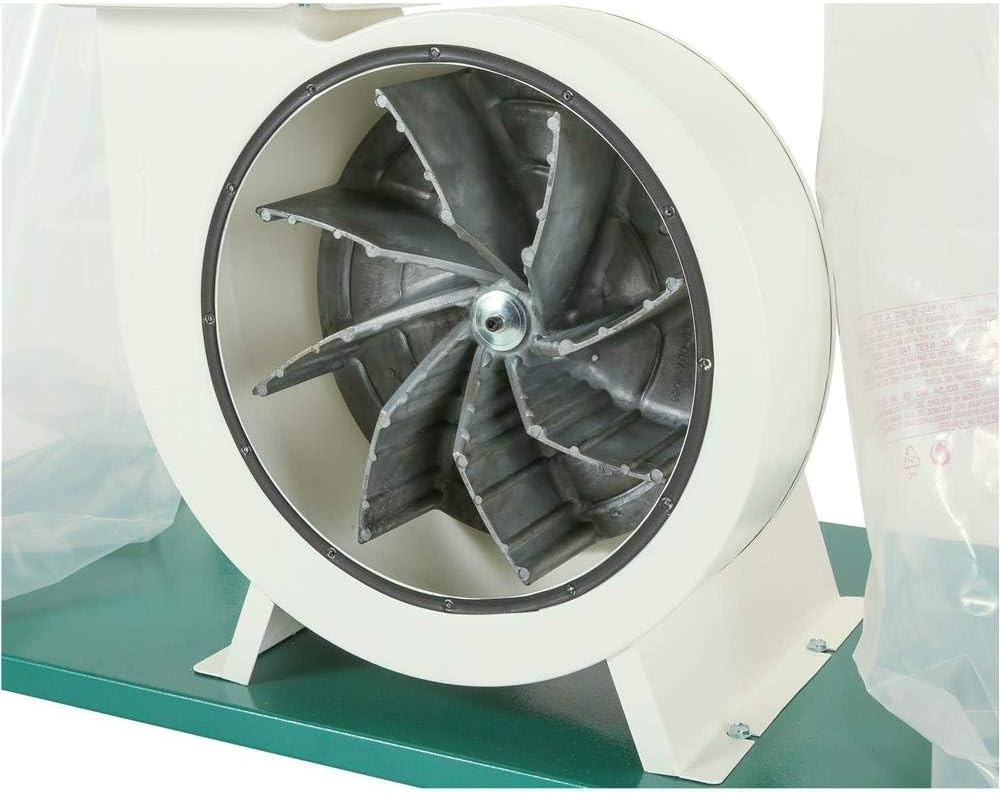 Grizzly Industrial G1030Z2P - 3 HP Dust Collector with Aluminum Impeller