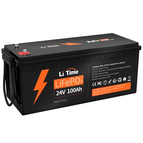 LiTime 12V 100Ah LiFePO4 Battery BCI Group 31 Lithium Battery Built-in 100A BMS, Up to 15000 Deep Cycles, Perfect for RV, Marine, Home Energy Storage