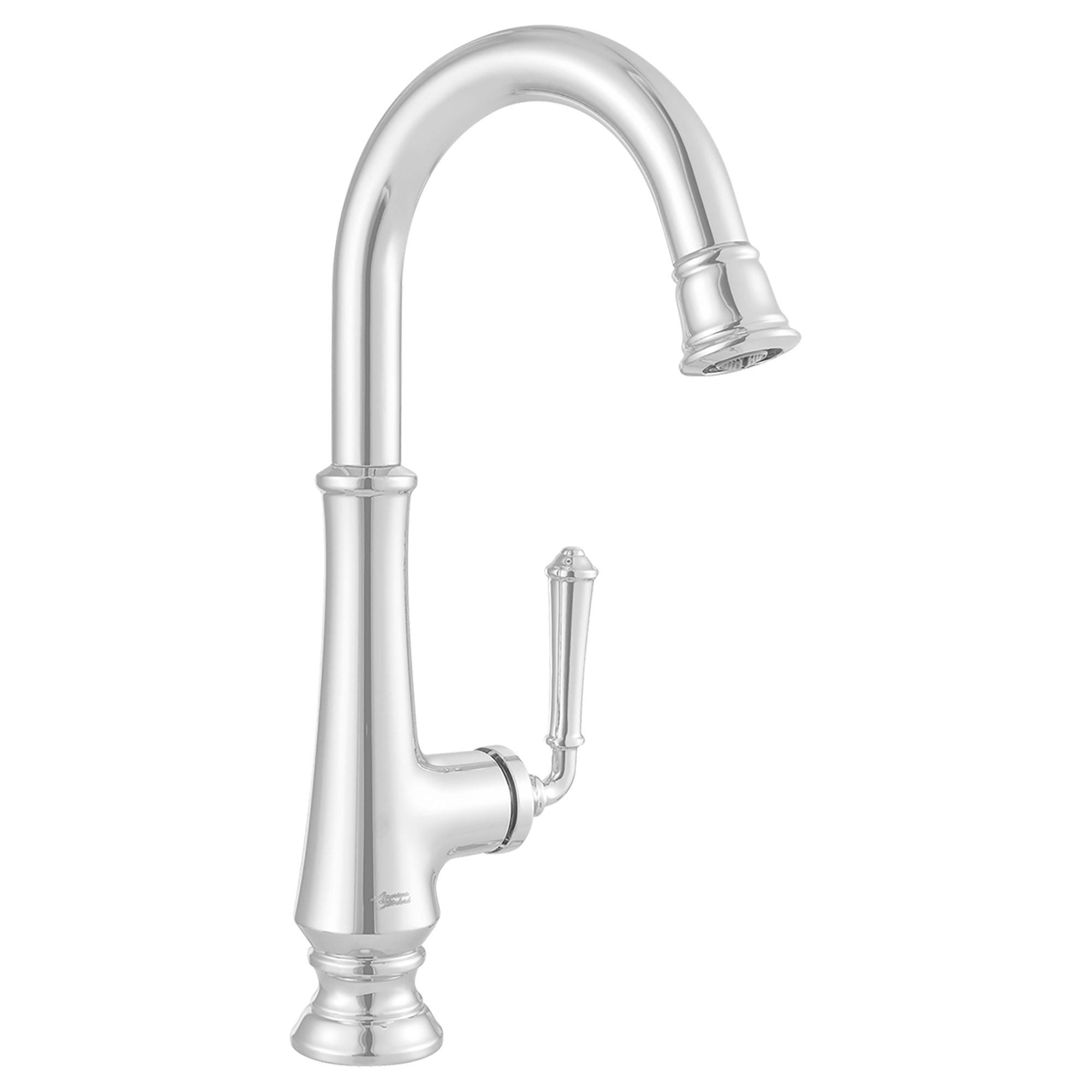 American Standard 4279.410 Delancey Single Handle Pull-Down Spray Bar Faucet - Polished Chrome