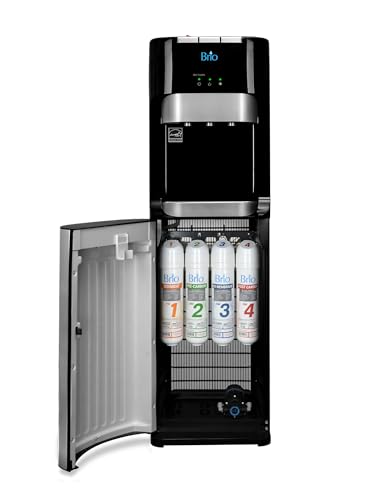 Brio Commercial Grade Bottleless Ultra Safe Reverse Osmosis Drinking Water Filter Water Cooler Dispenser-3 Temperature Settings Hot, Cold & Room Water - UL Approved