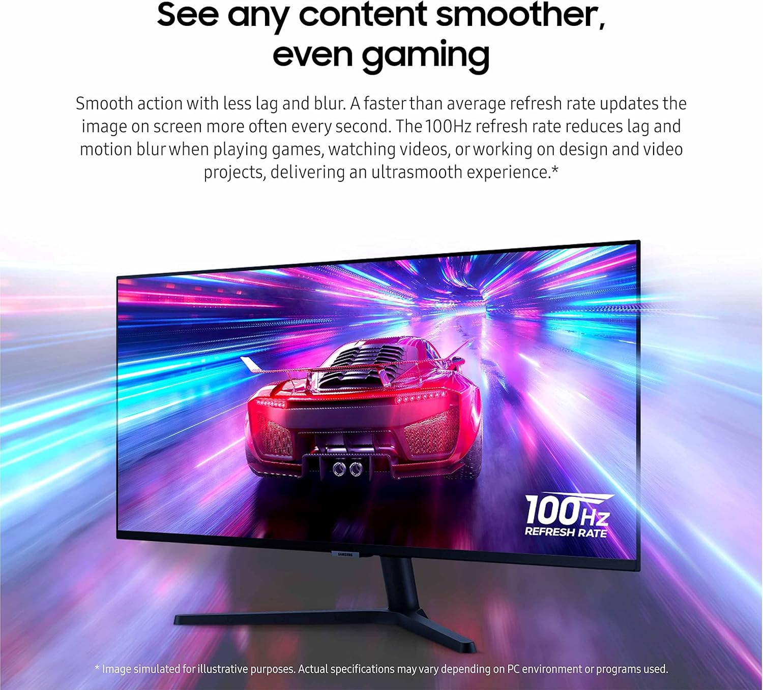 SAMSUNG 34" ViewFinity S50GC Series Ultrawide QHD Monitor, 100Hz, 5ms, HDR10, AMD FreeSync, Eye Care, Borderless Design, PIP, PBP, LS34C50DGANXZA, 2023, Black