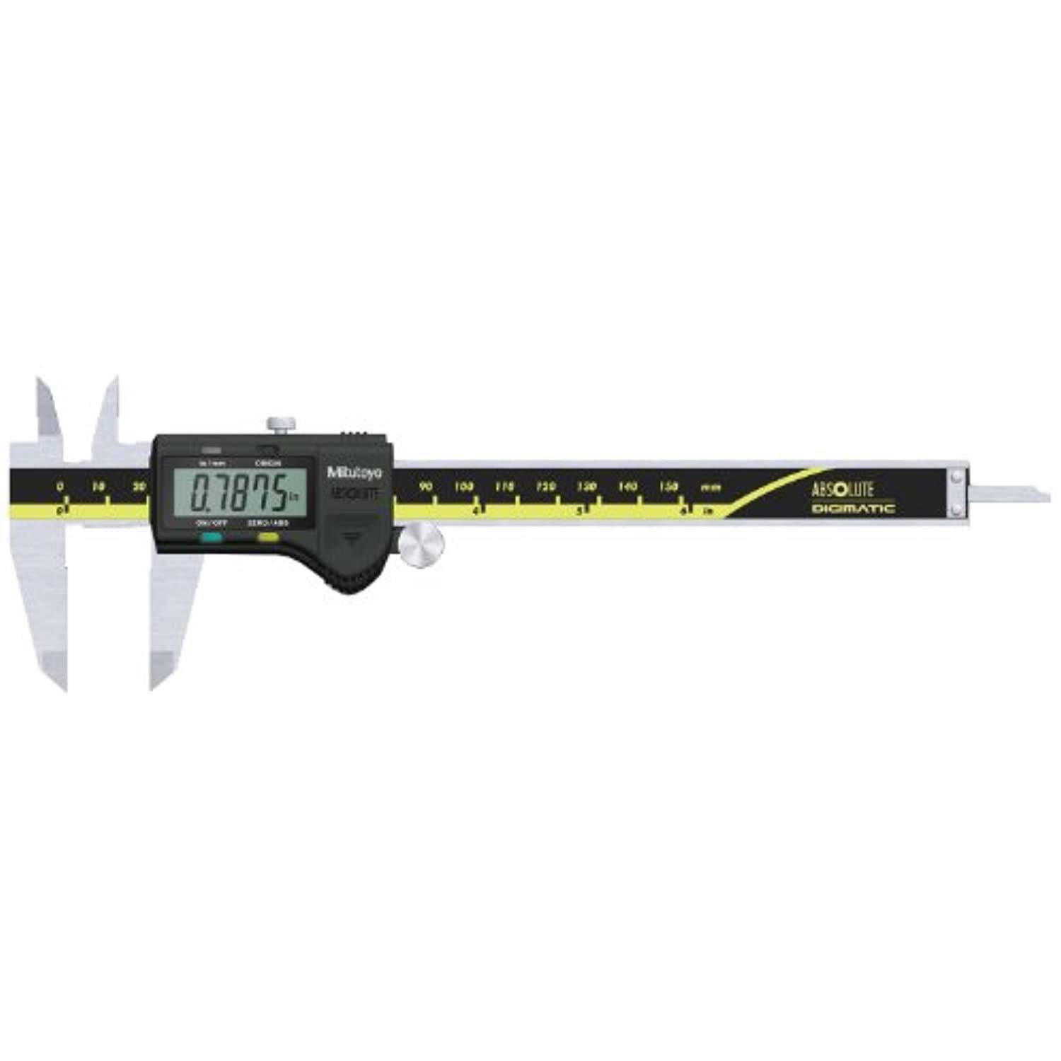 Mitutoyo 500-171-20 Digital Calipers, Battery Powered, Inch/Metric, for INSIDE, OUTSIDE, Depth and Step Measurements, Stainless