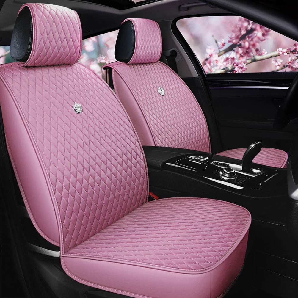 Purple Car Seat Cover Leather Seat Protector for Car Seats Comforty Car Seat Cover 2/3 Covered 11PCS Universal Fit Car/Auto/Truck/SUV (A-Purple)
