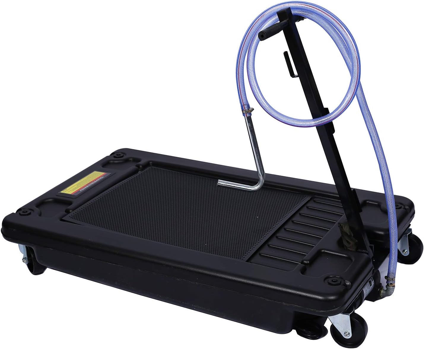 HomVent Portable Oil Drain Pan with Electric Pump, 17 Gallon Low Profile Oil Drain Pan Truck Oil Change Pan for Cars, Trucks, SUVs, etc.