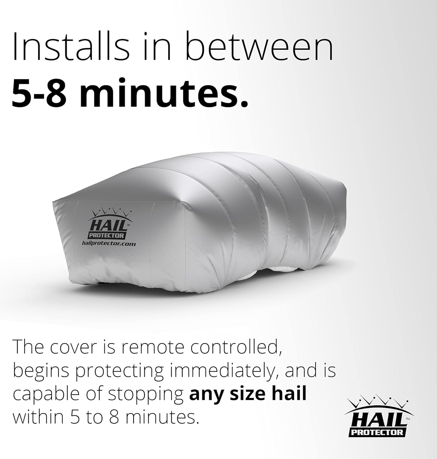Hail Protector SUV1 Size Portable Car Cover System for Truck, SUV or Van