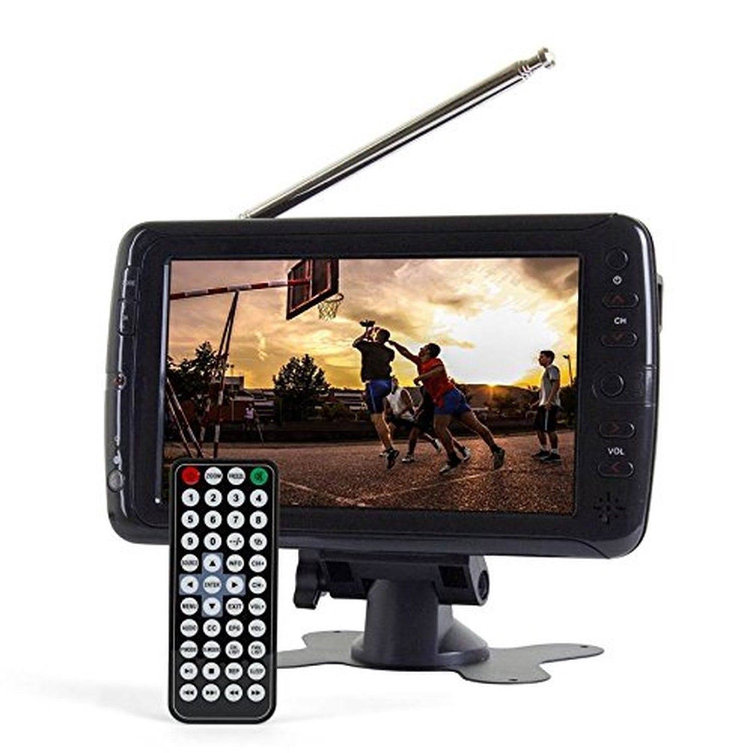 Tyler Ttv701 7 Portable Widescreen LCD TV with Detachable Antennas, Usb/sd Card Slot, Built in Digital Tuner, and AV Inputs