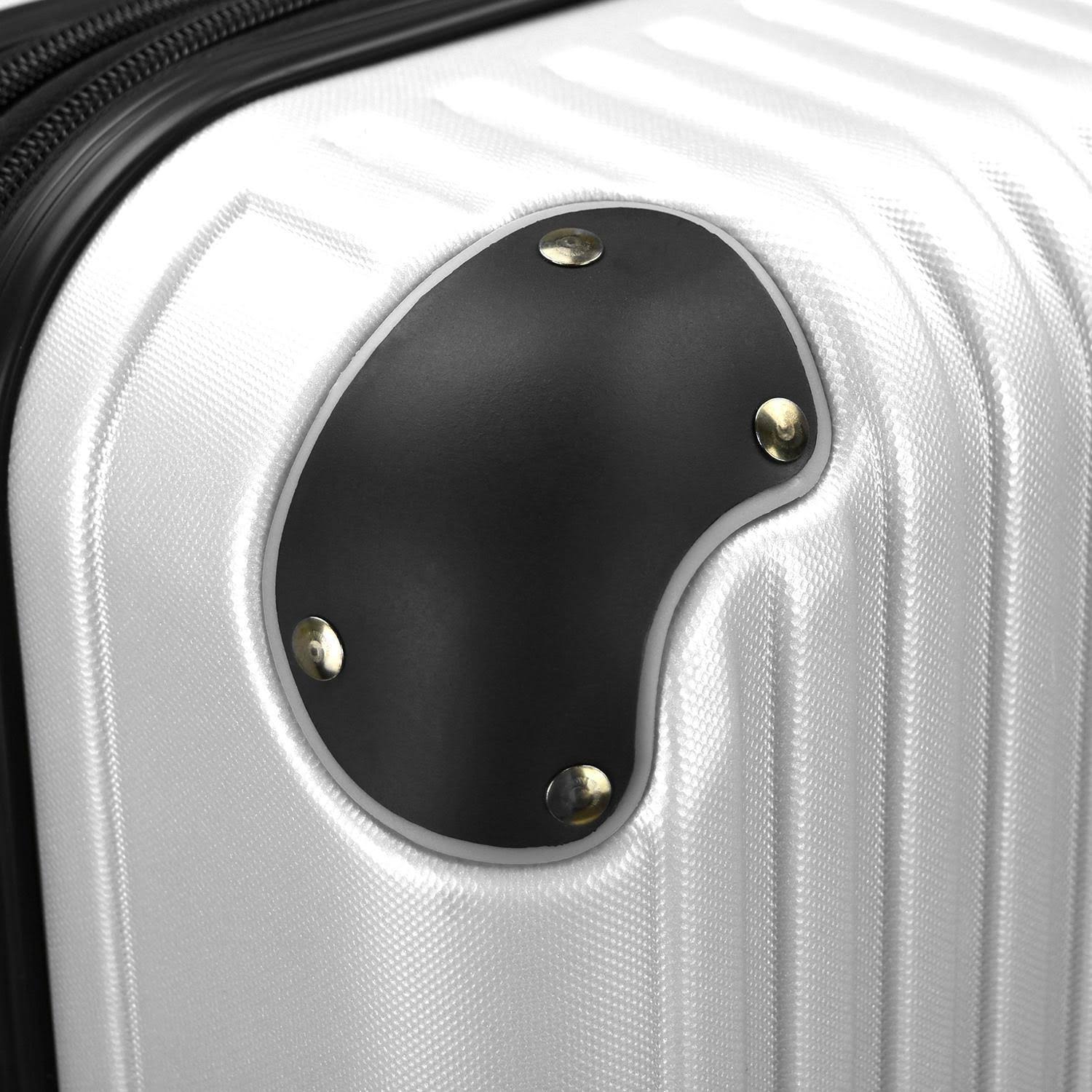 Traveler's Choice Unisex Charvi 3-Piece Hardside Expandable Spinner Set, Pear White