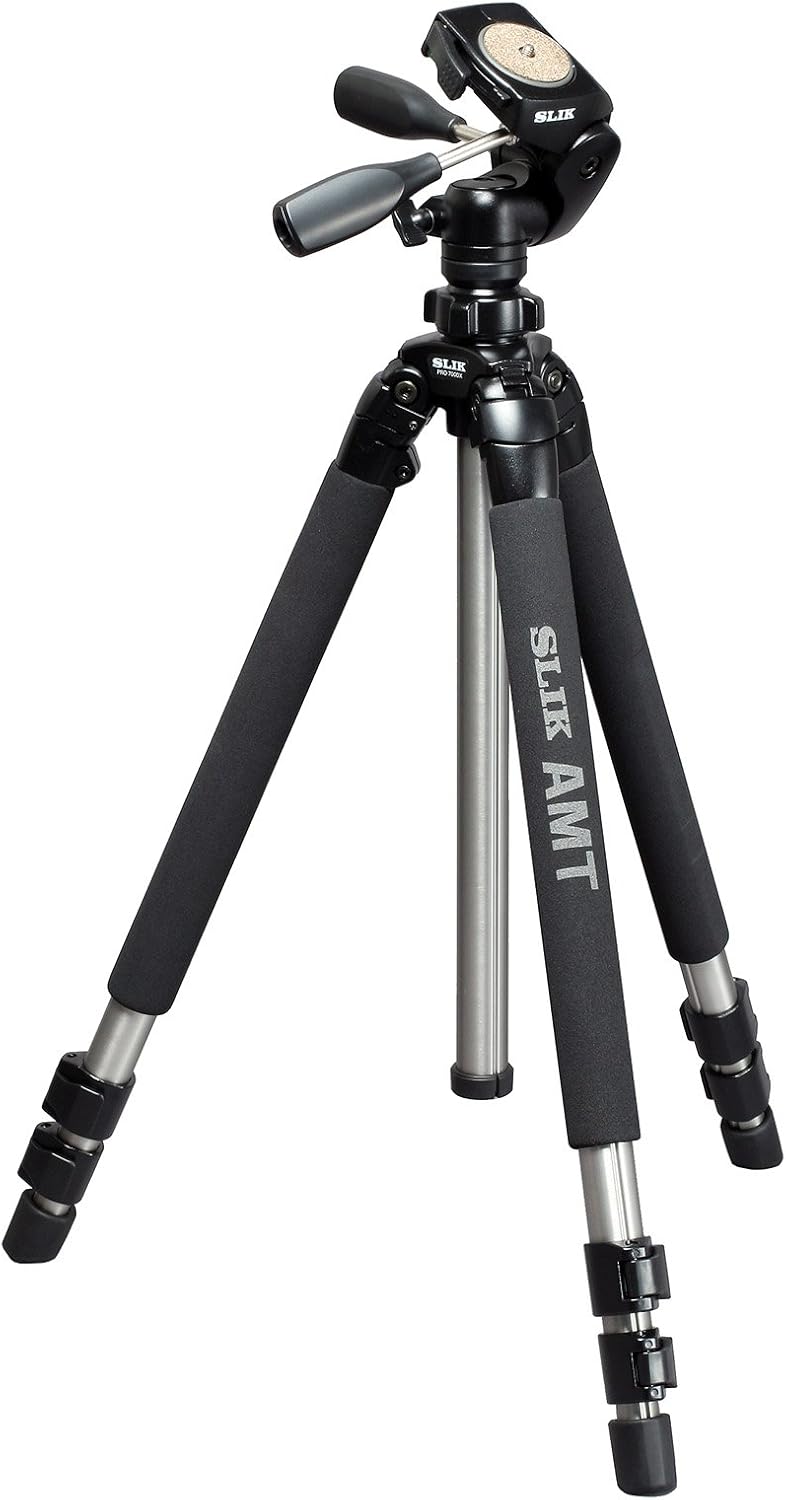 SLIK 700DX Pro 3-Way Pan/Tilt Head with Quick Release, Black (615-700)