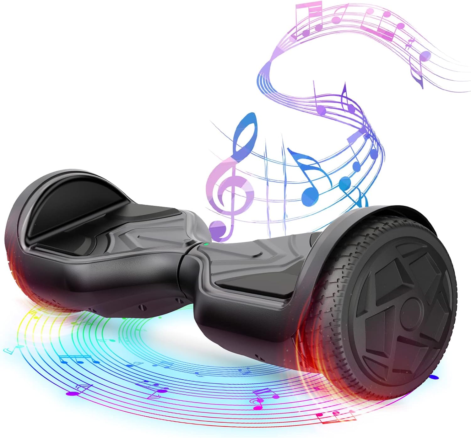 EPCTEK Hoverboard,6.5" Two-Wheel Self-Balancing Hover Board with Bluetooth Speakers and Fashion LED Lights for Kids