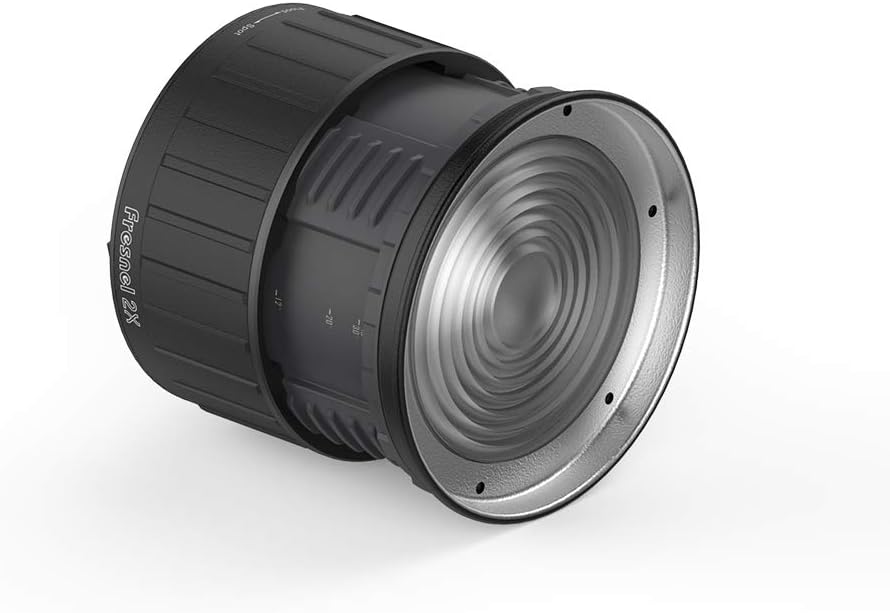 Aputure Fresnel 2X, Aputure Fresnel ii 2 Lens Mount for Aputure 300D Mark II,120D Mark 2, 300D,120D and Other Bowen-S Mount Continuous Lights Lens