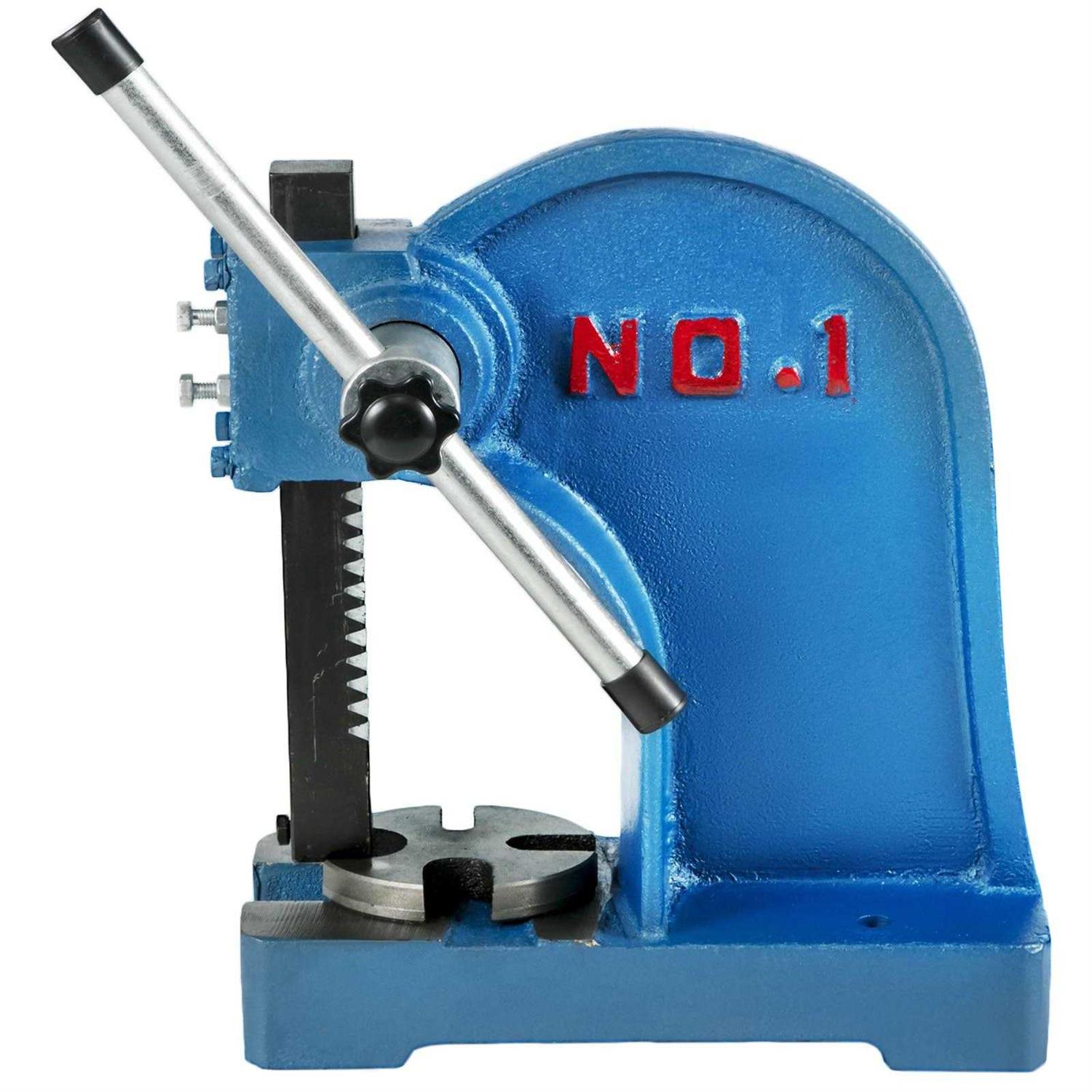 VEVOR Manual Arbor Press 1 Ton Heavy Duty Arbor Press with 4-5/8 Inch Maximum Height Manual Desktop Arbor Press Cast Iron Material for Riveting - Shop Hardware Tools Online Store