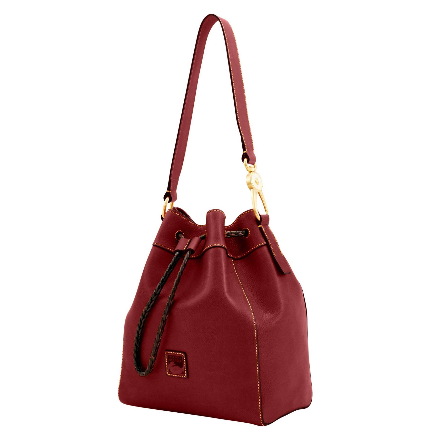 Dooney u0026 Bourke Florentine Hattie Drawstring Bucket Bag ,Bordeaux