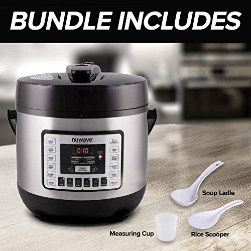 Nuwave Duet Air Fryer, Electric Pressure Cooker & Grill Combo, 540 IN 1 Multicooker