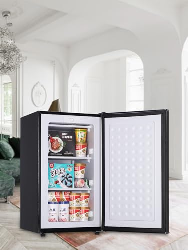 KRIB BLING Upright Freezer, 3.0 Cu.ft Freezer with 3-Level Temperature Control