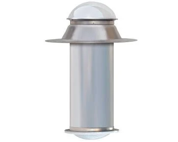 Natural Light 18 inch Tubular Skylight - Flat Roof - Aluminum 18KF