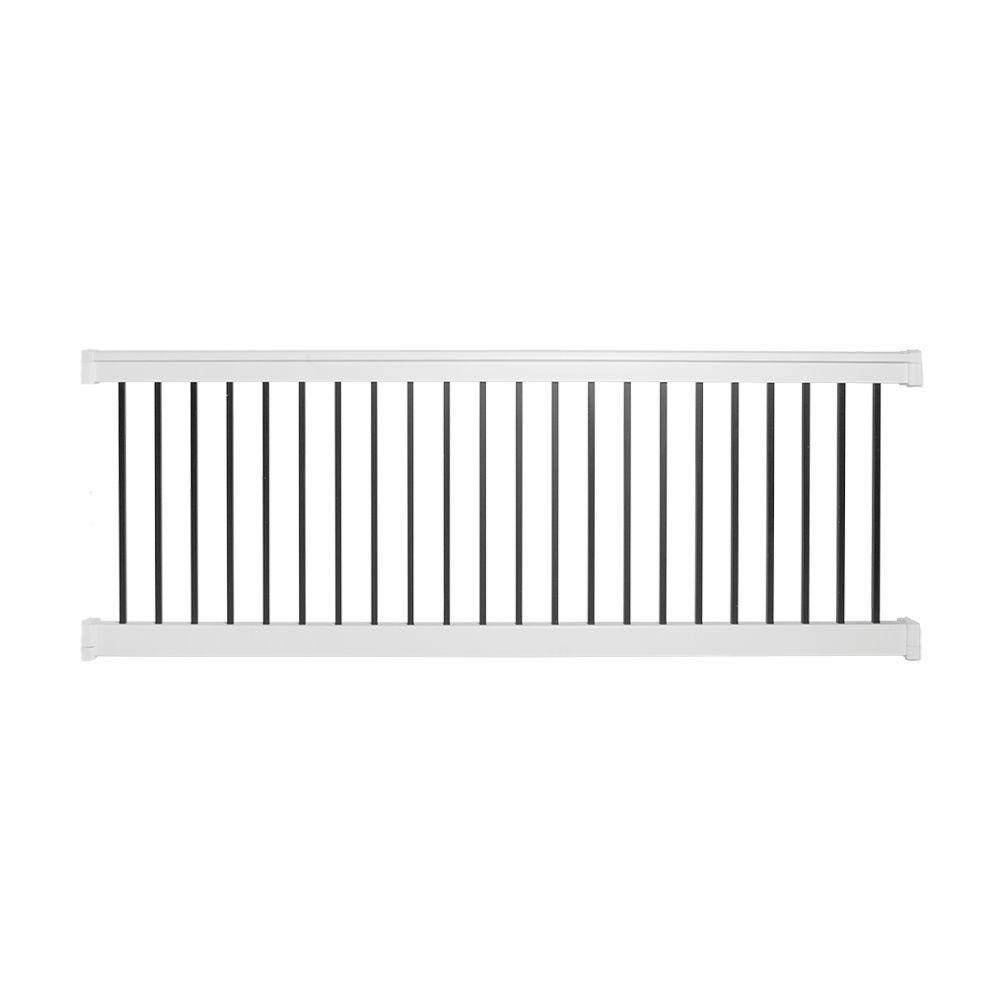 Weatherables Vilano 3 ft. H x 8 ft. W Vinyl White Railing Kit
