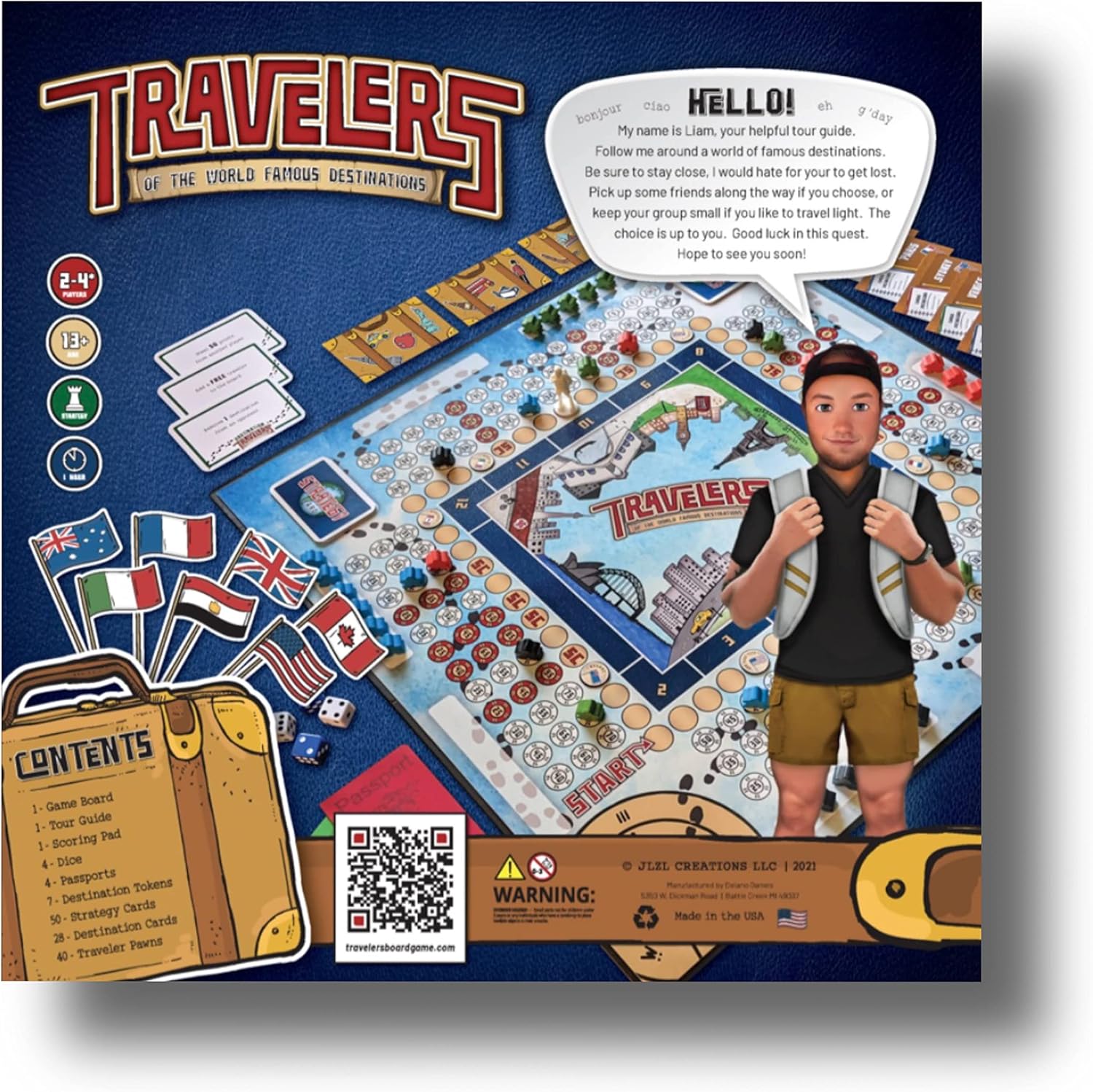 Strategy Board Game | Travelers Board Game| Board Game for Adults, Teens, and Family | Ages 13+ | 2-4 Players | 2-8 Players with Expansion Pack of 2