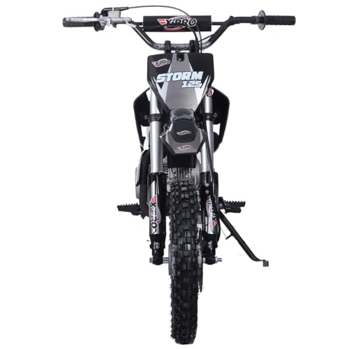 X-PRO 125cc Kids Dirt Bike Pit Bike Youth Dirt Pit Bike with 4-Speed Semi-Automatic Transmission, Big 14"/12" Tires!