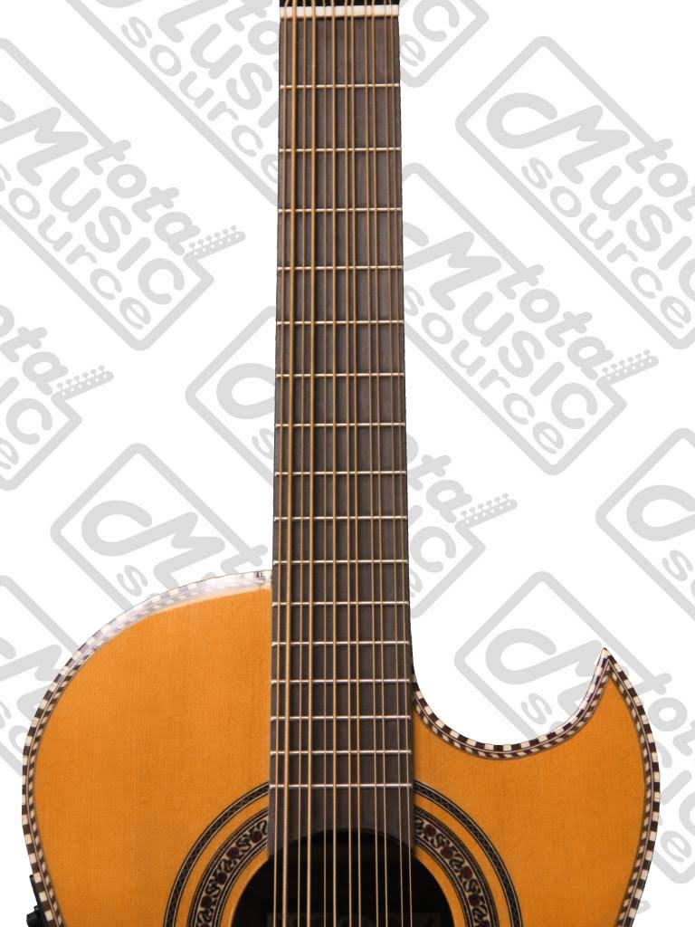 Oscar Schmidt OH52SE Acoustic-Electric Bajo Sexto w/ Deluxe Gig Bag,