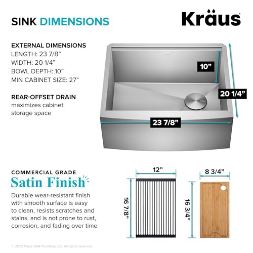 KRAUS Kore Workstation Stainless Steel Kitchen Sink