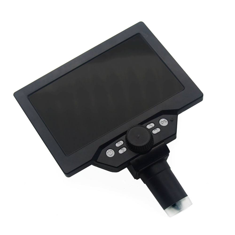 G1200 Digital Microscope 7 inch Large Color Screen Large Base LCD Display Continuous Amplification Magnifier with Alu US Plug 1