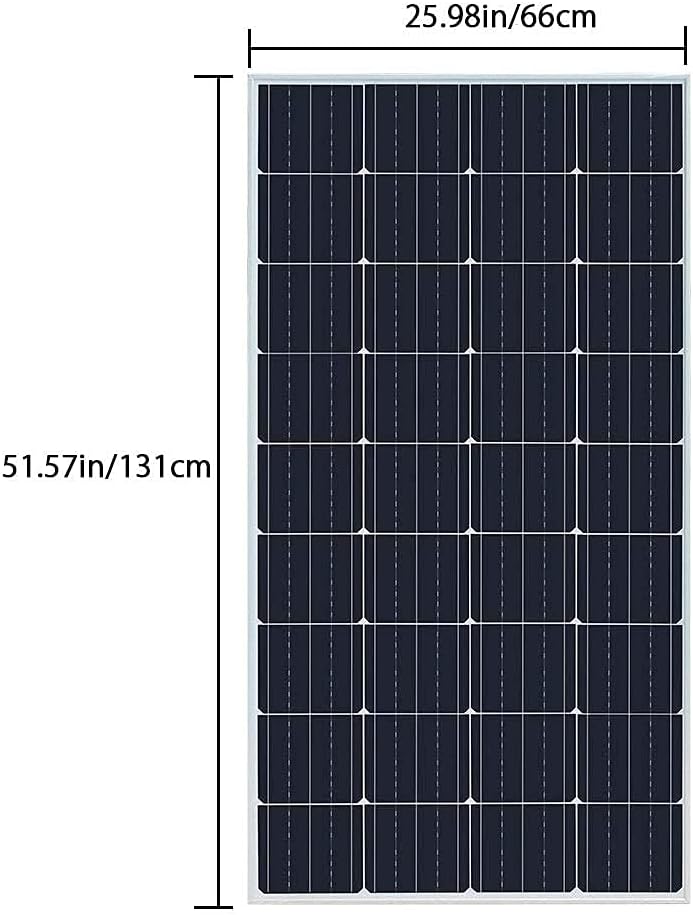 XINPUGUANG Solar Panel 300 Watt 12V Monocrystalline Solar Kit , 150W Solar Panel ,30A Charge Controller,Extension Cable,Mounting Brackets Off Grid for RV,Boat,Camper, Home (300W Solar Panel Kit)
