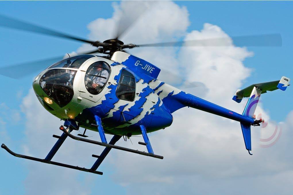 Roban MD-500E G-Jive Blue 700 Size Helicopter Scale Conversion Kit RBN-KF500GJB7