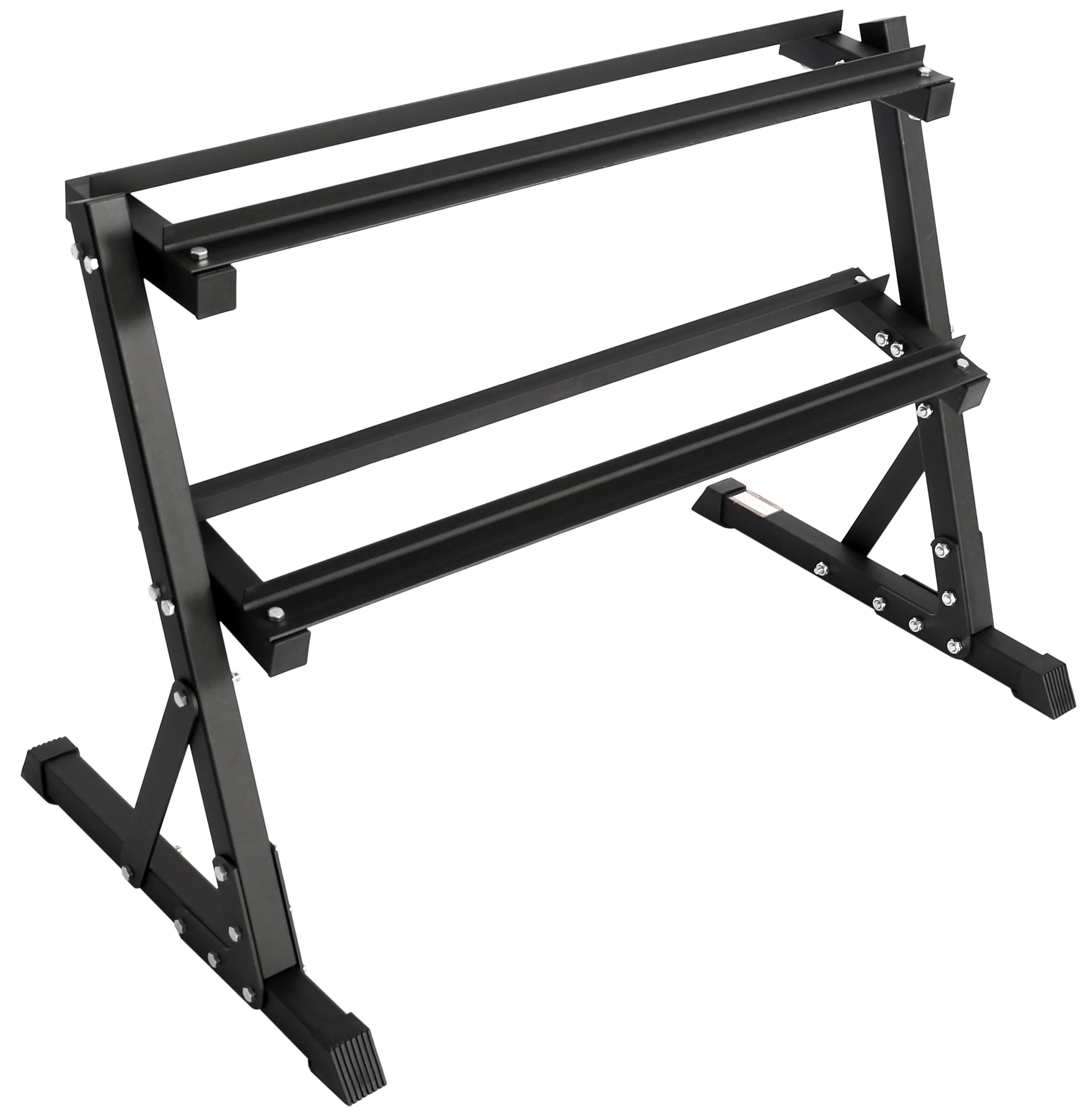 BalanceFrom 150 LB Dumbbell Set with A-Frame Rack, Pair of 5, 10, 15, 20, 25 LB