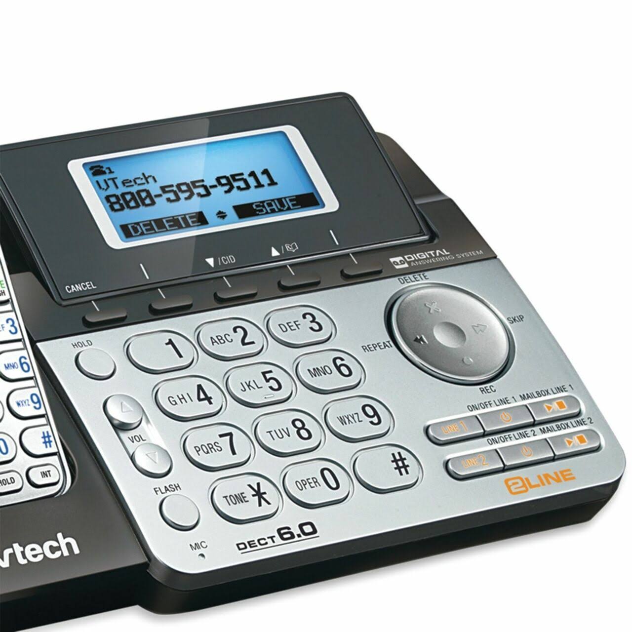 Vtech DS6151 Dect 6.0 2-Line Expandable Cordless Phone With Answering