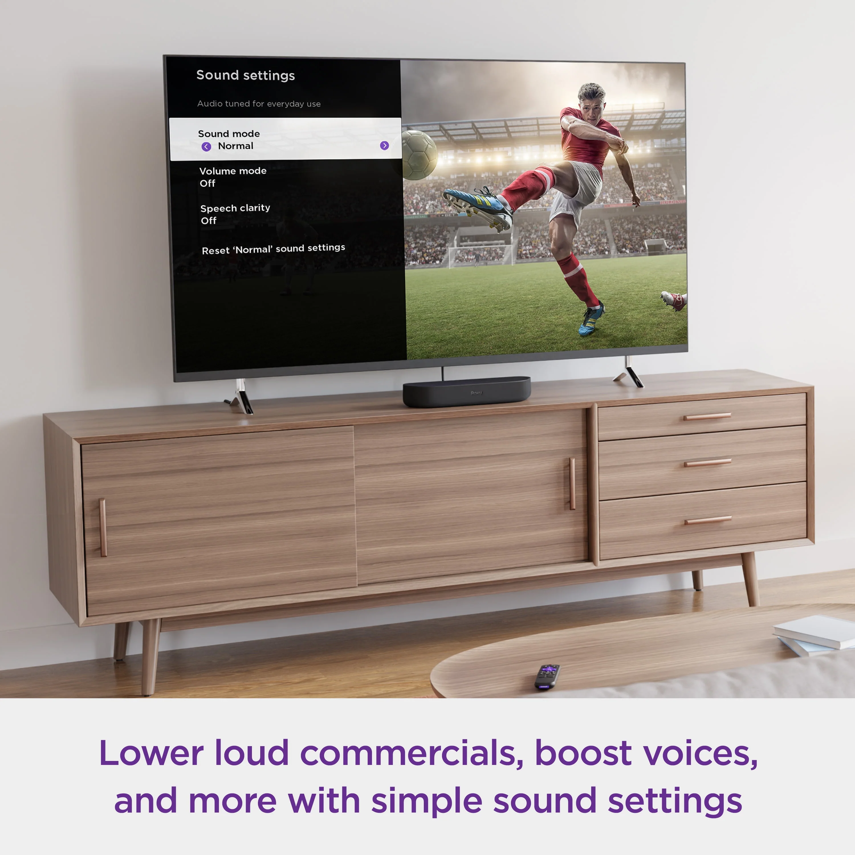 Roku Streambar | 4K/HD/HDR Streaming Media Player & Premium Audio, All In One, Includes Roku Voice Remote