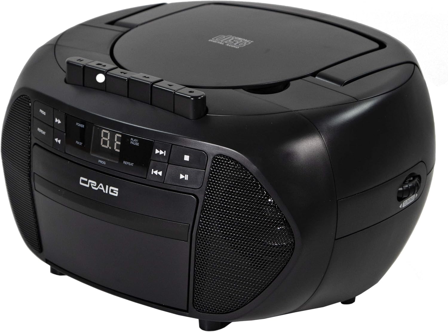 Craig Electronics CD6951-SL CD Boombox with AM/FM Stereo Radio and Cassette Player/Recorder Pack of 2