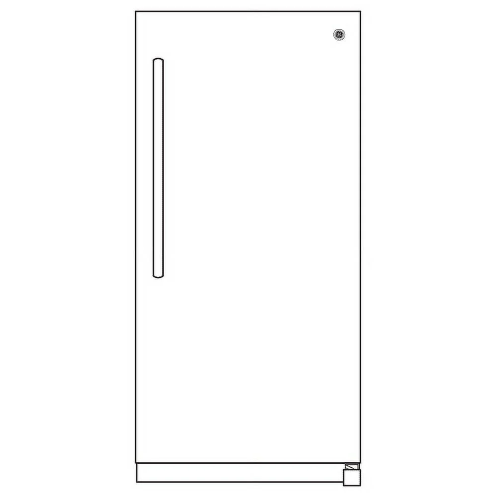 GE 33 Upright Freezer White - FUF21DLRWW