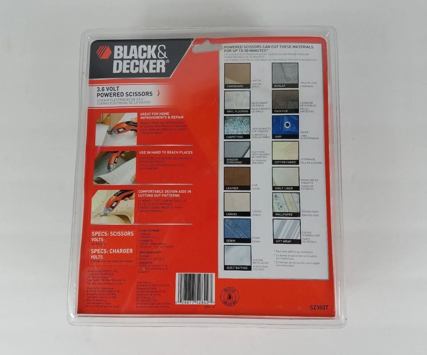 Black u0026 Decker Sz360 3.6-Volt NiCad Cordless Power Scissors