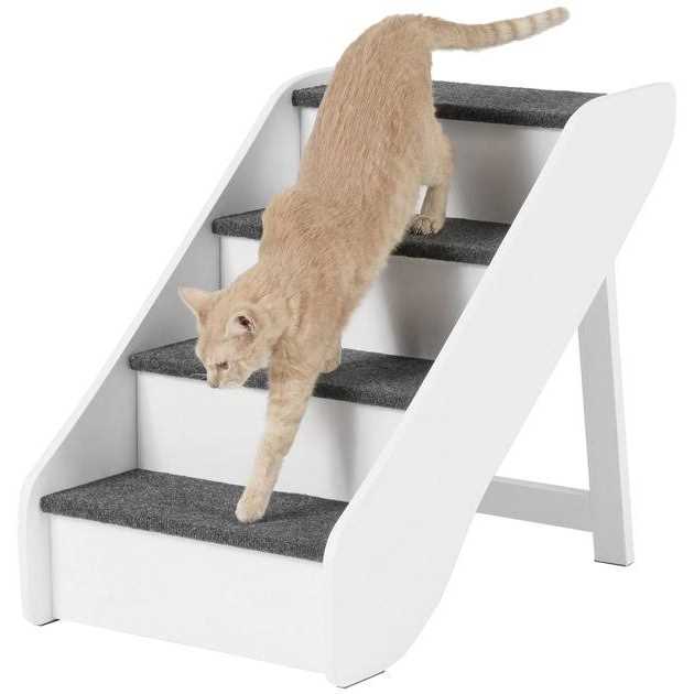 Frisco Deluxe Foldable Wood Carpeted Pet Stairs - Pet Supplies online store