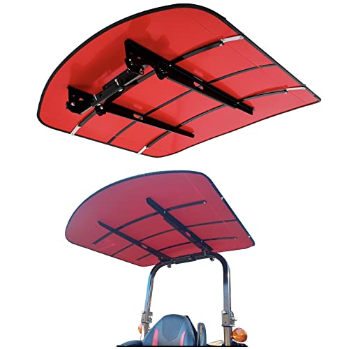 ECOTRIC Tuff Top Tractor Canopy for ROPS 48" X 52" - Green/Orange/Red/White