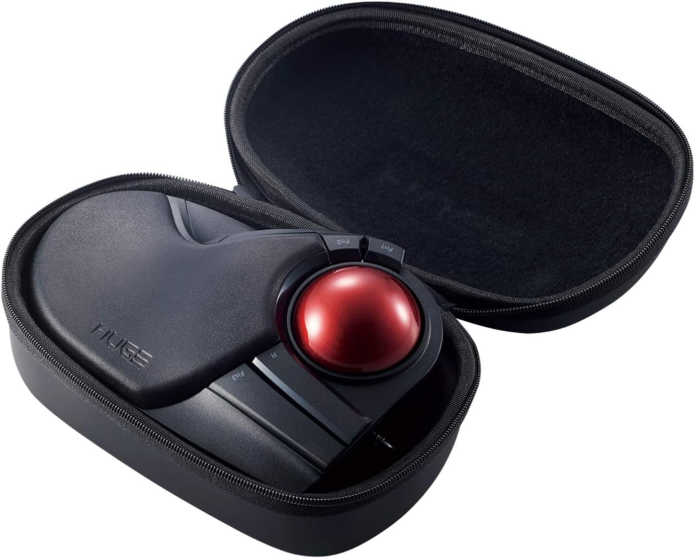 ELECOM 2.4GHz Wireless Finger-operated Large size Trackball Mouse 8-Button Function with Smooth Tracking, Precision Optical Gaming Sensor Palm Rest Attached (M-HT1DRBK) Pack of 2