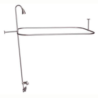Barclay 4198-54-BN Converto Shower with 54x22 Rect Rod Code Spout Brushed Nickel