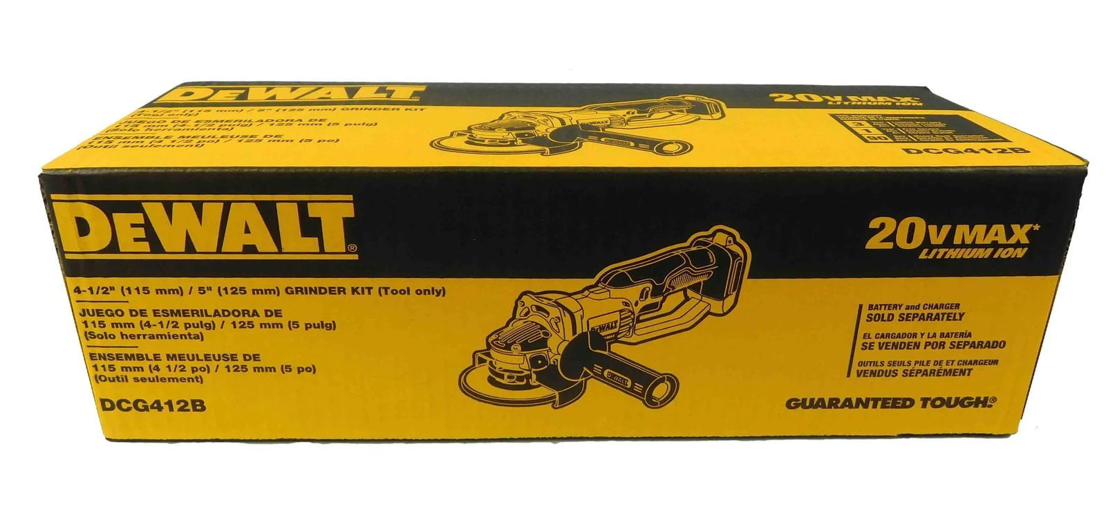 DeWALT Max 4-1/2 / 5 20V Cordless Grinder DCG412B (Bare Tool)