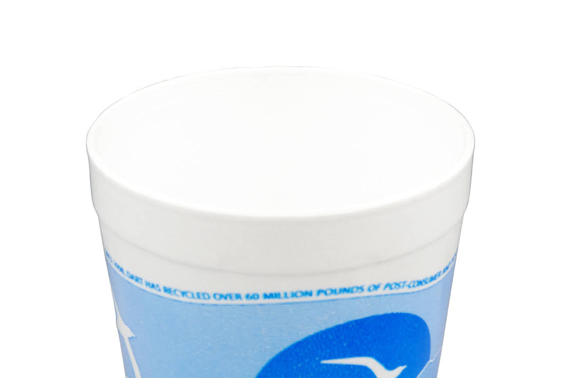 Dart 44AJ32H Horizon Flush Fill Foam Cup, Hot/Cold, 44 oz., Ocean Blue