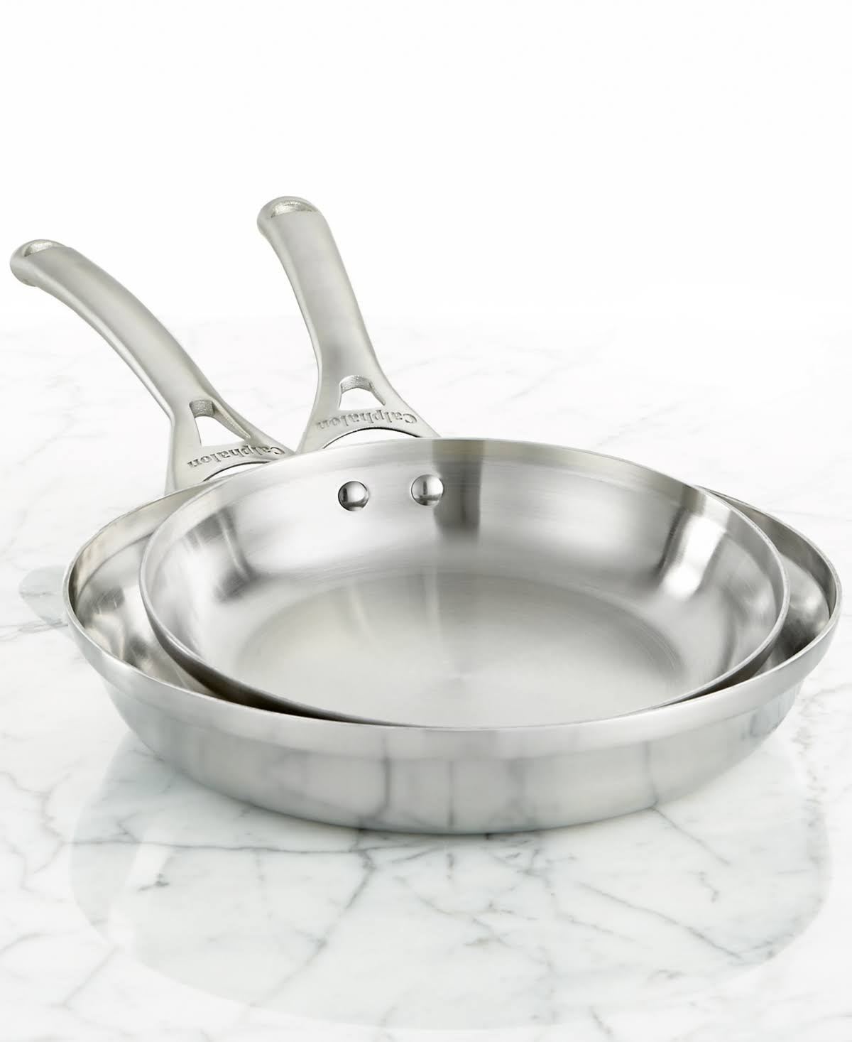 Calphalon Contemporary Stainless Steel 8-Inch u0026 10-Inch Frying Pan Set