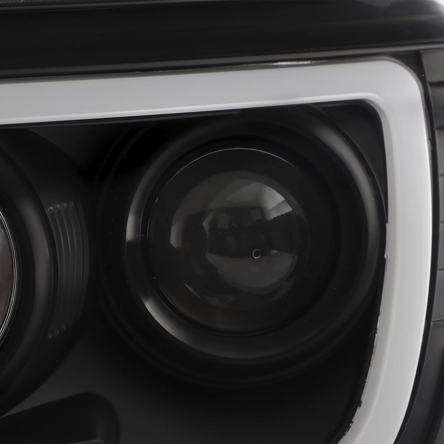 AKKON - Fits 2005-2011 Toyota Tacoma LED Module White LED Tube & Projector Headlights - Black Housing